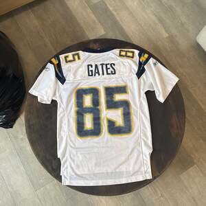 Antonio Gates San Diego Chargers Authentic Reebok NFL Jersey White #85 Size 52